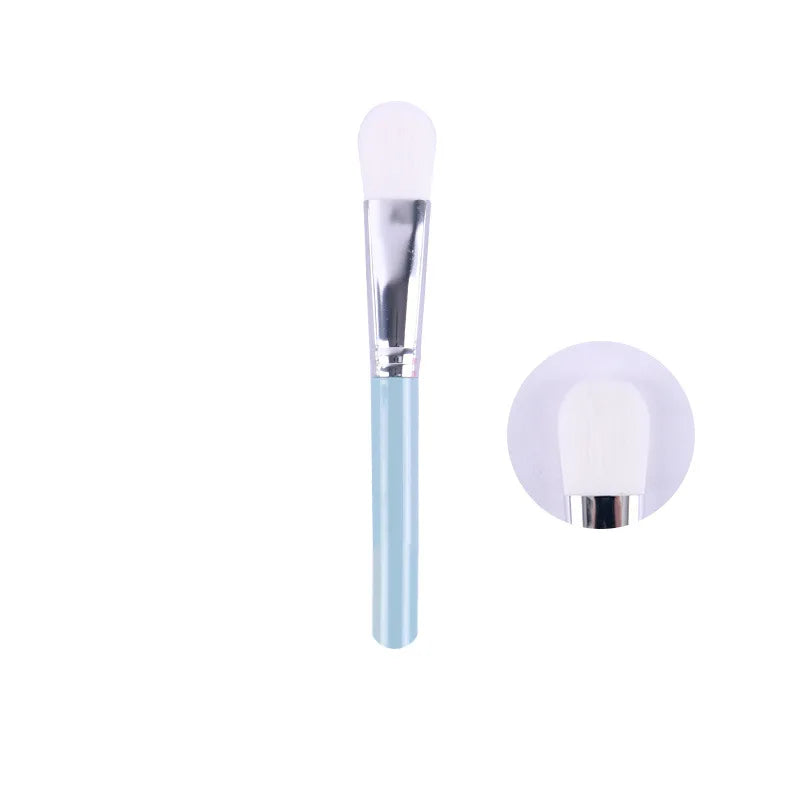Zonyin Custom Private Label Facial Mask Brush Applicator Professional Makeup Vegan Wooden Face Mask Brush Soft Hair Wholesale
