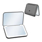 Zonyin Custom Logo Double-Side Handheld Makeup Mirror with Lights Travel Compact Portable Folding LED Rechargeable Square Mirror
