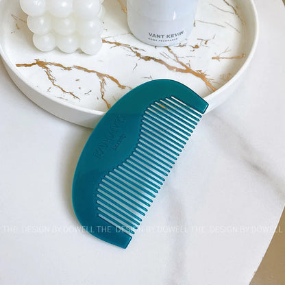 Zonyin New Design Acetate Travel Makeup Mirror Comb Set With Carved Logo Retro High-end Portable Pocket Mirror for Promotion