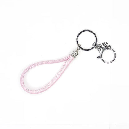 Zonyin Custom Logo Foldable Double-sided Pocket Mirror 1X/2X Portable Mini Pu Glitter Macarons Round Makeup Mirror with Keychain