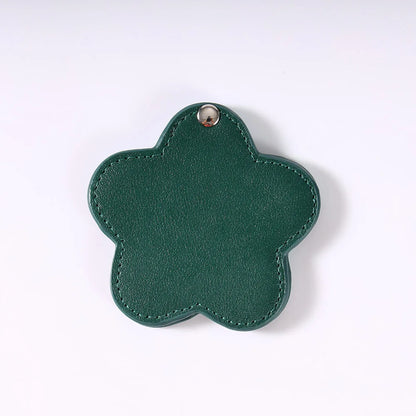 Zonyin Portable Gold Shiny Star-Shaped Compact Mirror Custom Silver Pu Leather Small Travel Cosmetic Mirrors with Private Logo