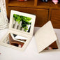 Zonyin Wholesale square PU Leather Makeup Mirror Portable Crocodile Skin Compact Pocket Mirror Cosmetic Travel Mirror for Girl