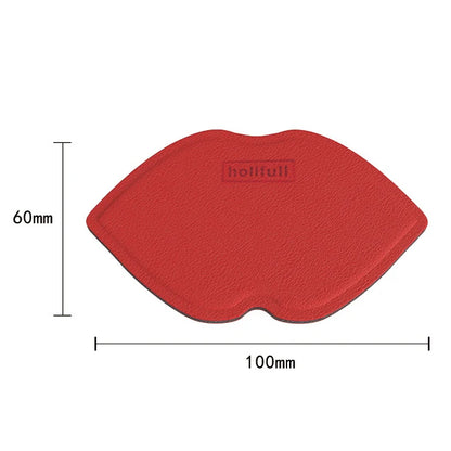 Zonyin Hot Selling Lip Pu Leather Foldable Makeup Mirror Stainless Steel HD Portable Small Pocket Mirror for Promotions Gift