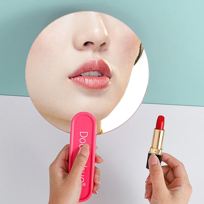 Zonyin Custom Logo Handheld Makeup Mirror Portable Large Plastic Frameless Travel Cosmetic Mirror Personalized Wholesale