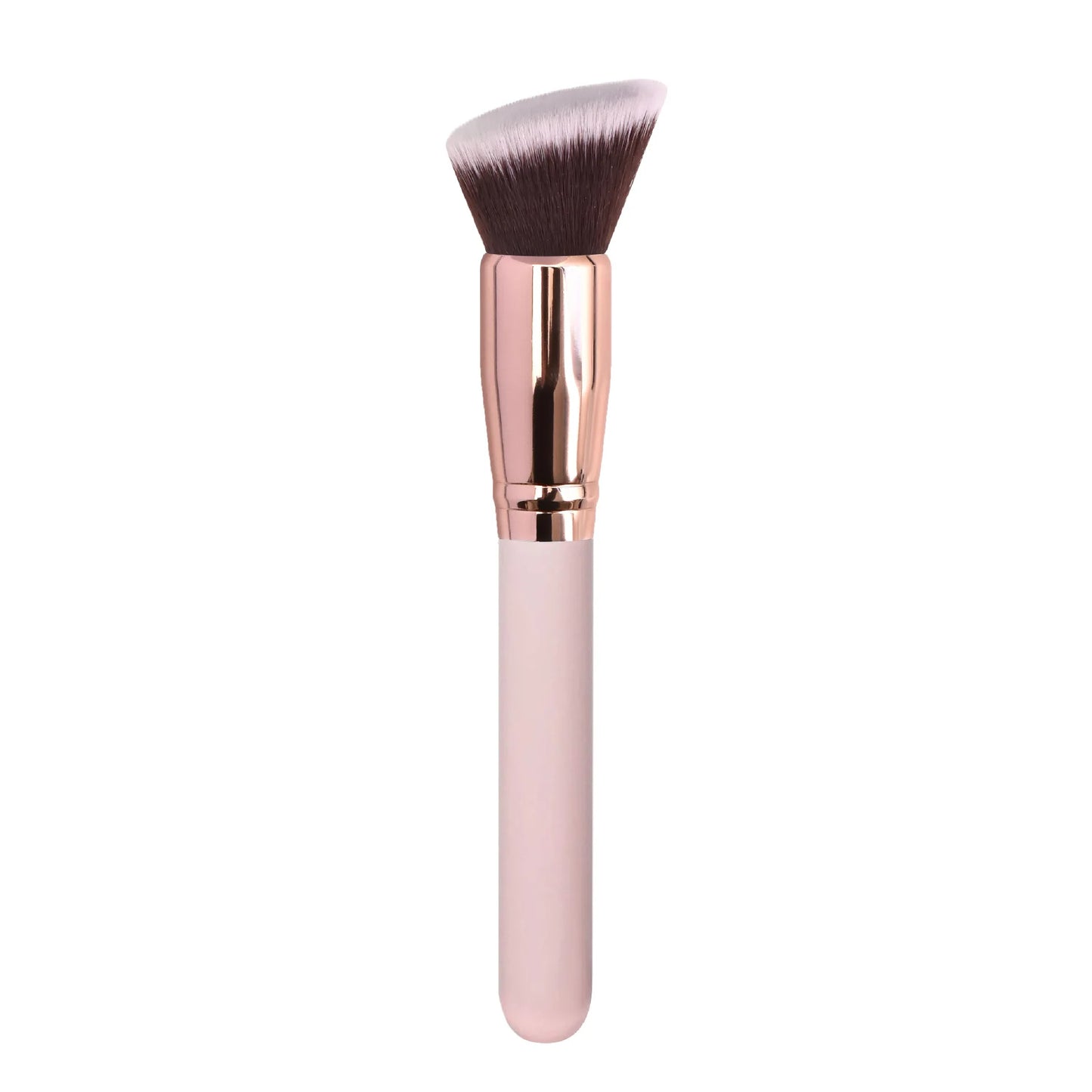 Zonyin High Quality Soft Powder Brush Single Make up Brushes Black Gold Flat Foundation Brush Private Label