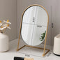 Zonyin Desktop Oval Rotating 360 Makeup Mirror Ins Style Dressing Table Mirror High Aesthetic Bedroom Vanity Mirror