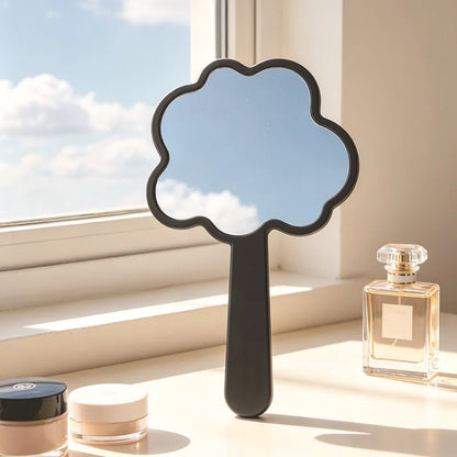 Zonyin Personalized Cloud-Shaped Handheld Makeup Mirror Portable  Custom Logo Cute Mini Travel Eco-Friendly Plastic Pocket