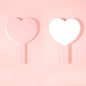 Zonyin Heart Shape Hand Cosmetic Mirror Custom logo Plastic Portable Handheld Makeup Mirror Promotional Business Gift