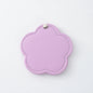 Zonyin New Arrival Flower Design White Pu Leather Makeup Mirror Customized Logo Portable Travel Pu Pocket Mirror for Women Girls