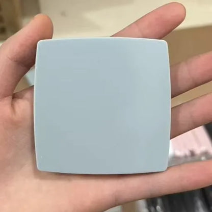 Zonyin Hot Selling Customized logo Simple square Flip Plastic Makeup Mirror Mini Portable Folding Pocket Mirror for Women Gift