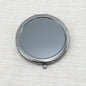 Zonyin Wholesale Double-sided Metal Makeup Mirror Round Folding 2X Magnifying Pocket Mirror with Customized for Wedding Gift