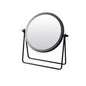 Desktop Double-sided Rotatable Stainless Steel Magnifying Glass Makeup Mirror for Student Dormitory and Household Dressing Use