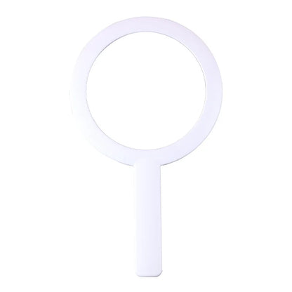 Zonyin Plastic Round Customized Logo Small Portable Makeup Mirror New Design Round Handheld Travel Mirror with Personalization