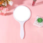 Zonyin Custom Round Design Handheld Vanity Mirror Cosmetic Hand Held Makeup Mirror Handy Mirror With Handle
