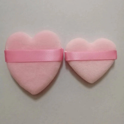 Zonyin Small Soft Velour Heart Powder Puff Custom Logo