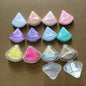 Zonyin High Quality Triangle Velour Makeup Sponge for Loose Powder Soft Face Powder Puff With a Travel Case