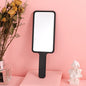 Zonyin Hot Selling Compact Travel Makeup Mirror Rectangle Small Handheld Cosmetic Mirror with Handle Pocket for Beauty