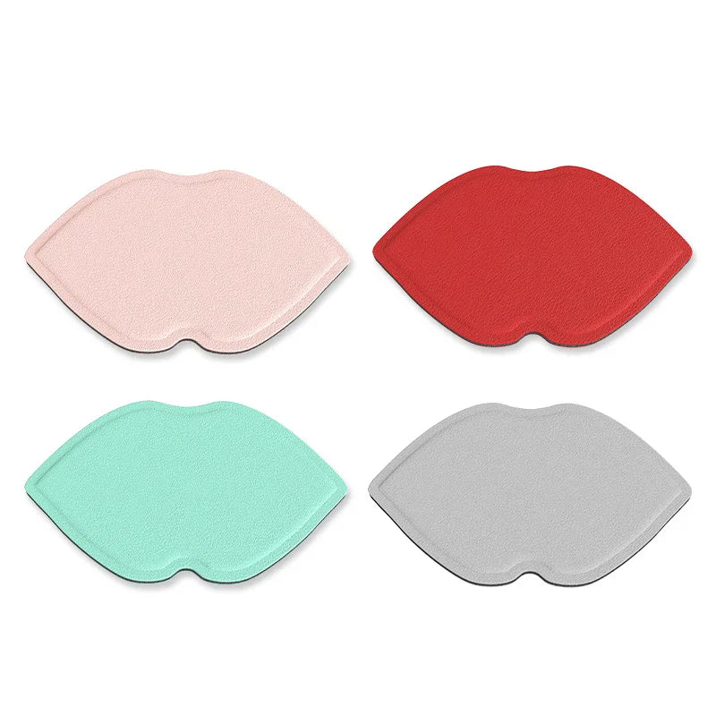 Zonyin Hot Selling Lip Pu Leather Foldable Makeup Mirror Stainless Steel HD Portable Small Pocket Mirror for Promotions Gift