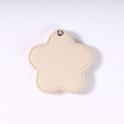 Zonyin Portable Gold Shiny Star-Shaped Compact Mirror Custom Silver Pu Leather Small Travel Cosmetic Mirrors with Private Logo