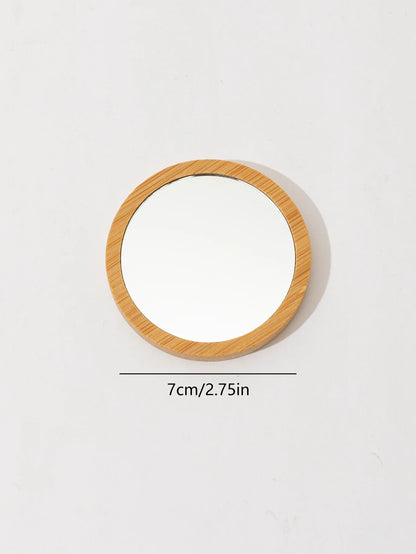 Zonyin Custom Eco-Friendly Portable Logo Small Makeup Mirror Travel-Friendly Compact Pocket Mini Personalized Cosmetic Handbag