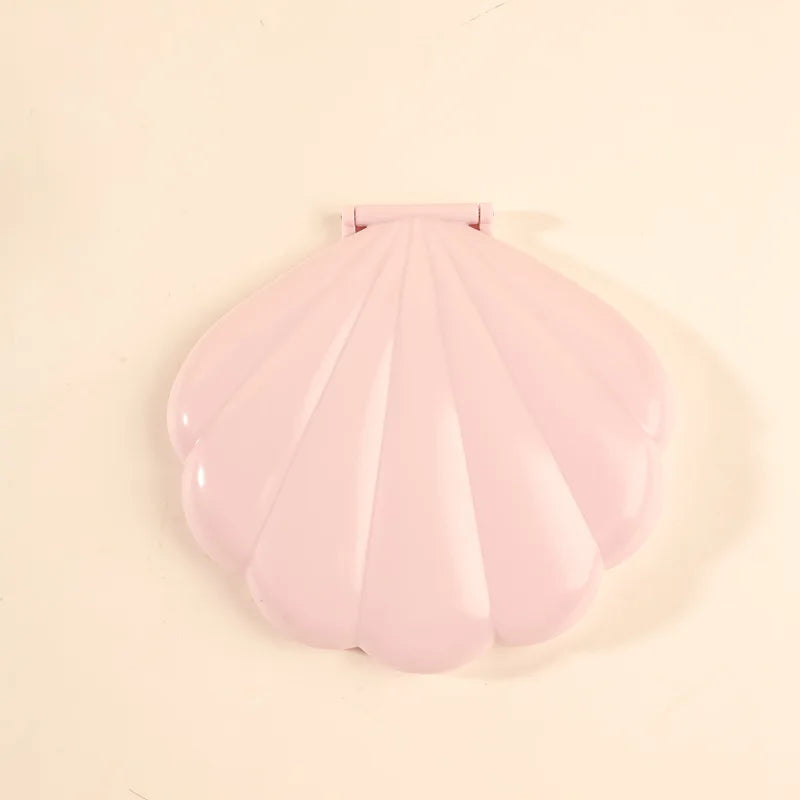 Zonyin New Hot Sale Fantasy Pink Double-sided Shell 2X Magnifying Travel Pocket Mirror Mini Compact Portable HD Makeup Mirror