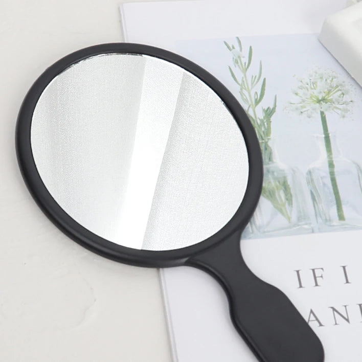 Zonyin High Quality Plastic Hand Held Cosmetic Mirror for Girls Cute Kids Handheld Travel Mirror Custom Makeup Mirror with Logo