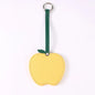 Zonyin Christmas Apple Design Baby Pink Pocket Makeup Mirror Customized Private Logo Small Mirror with Hanging Rope and Key Ring