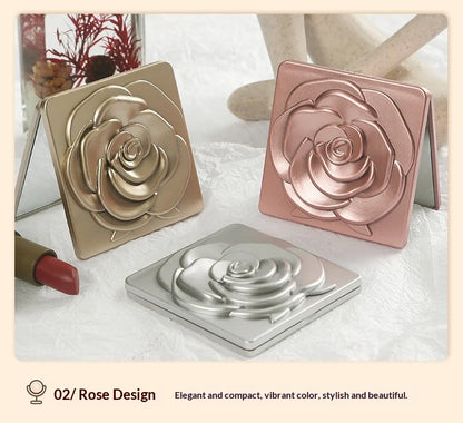 Zonyin Wholesale Square Makeup Mirror Double Sided Folding Pocket Mirror with Magnifying Portable Mini Plastic Cosmetic Mirror