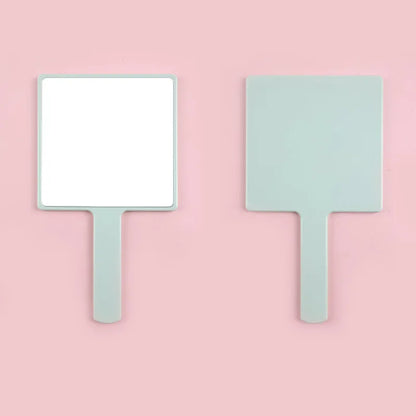 Zonyin New Arrival Large Size square Handheld Makeup Mirror 15*27cm Plastic Travel Mirror  with Custom Logo for Hair Salon