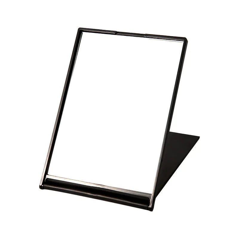 Zonyin Wholesale Folding Cosmetic Mirror Customize Logo Printable Rectangle Foldable Portable Makeup Mirror Promotional Gifts