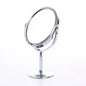 Desktop Double-sided Rotatable Stainless Steel Magnifying Glass Makeup Mirror for Student Dormitory and Household Dressing Use