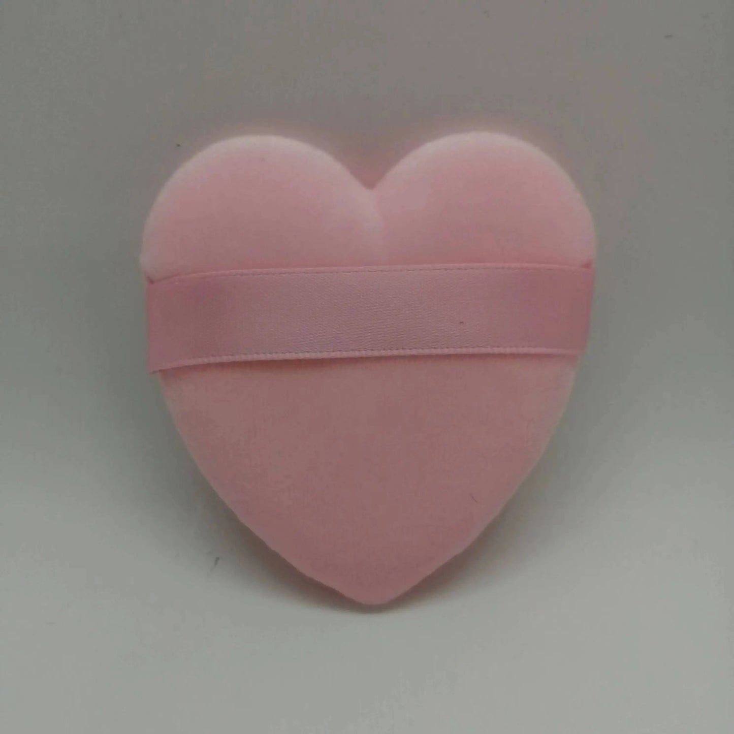 Zonyin Cute Heart Shaped Velvet Powder Puff Soft Love Design Velour Makeup Sponge Puff Cosmetic Powder Puff for Girls