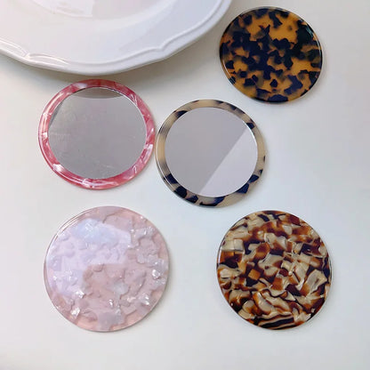 Zonyin Custom Logo Ins New Style Portable Cosmetic Mirror Small Pocket Makeup Bag Mirror Personalized Features for Women