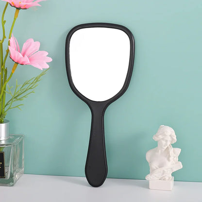 Zonyin Wholesale Cute Portable Hand Held Cosmetic Mirror Custom Logo Product Plastic Handheld Small Makeup Mirror for Beauty