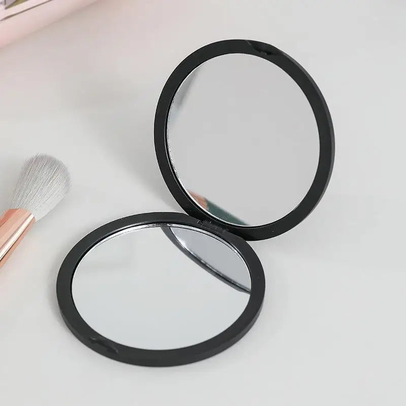Zonyin Custom Logo Portable Pocket Travel Makeup Mirror Hot Selling Double-Sided Folding Cosmetic Mirror for Women