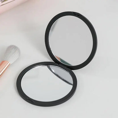 Zonyin Custom Logo Portable Pocket Travel Makeup Mirror Hot Selling Double-Sided Folding Cosmetic Mirror for Women