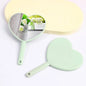 Wholesale Mini Heart Shaped Mirror HD Custom Logo Plastic Hand Held Makeup Mirror Cute Portable Cosmetic Pocket Mirror for Women