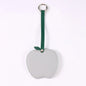 Zonyin Christmas Apple Design Baby Pink Pocket Makeup Mirror Customized Private Logo Small Mirror with Hanging Rope and Key Ring
