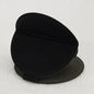Zonyin Round Pink Pu Leather Case Small Pocket Mirror Embossed Logo Folding Unbreakable HD Metal Standing Mirror for Women