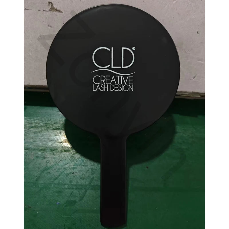 Zonyin Custom Round Small Vanity Mirror Personalized Handle Makeup Mirror Customizable Handheld Travel Mirror for Promotion