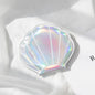 Zonyin Trendy Shell-Shaped Folding Double Sided Magnifying Travel Wholesale Beauty Cosmetic Mini Compact Pocket Mirror for Women