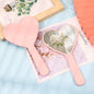 Zonyin Wholesale Custom Logo Large Black Heart Shaped Mirror Personalized Single Sided Pocket Hand Held Makeup Mirror for Women