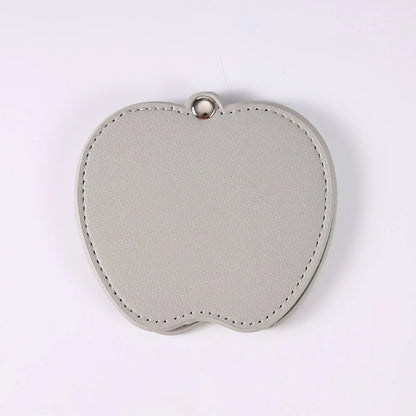 Zonyin Wholesale Gold Silver Apple Designed Travel Makeup Mirror Custom Logo Portable Small Pocket Mirrors for Christmas Gifts