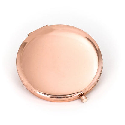 Zonyin Customized Logo Double Sided Compact Metal Cosmetic Mirror New Style Small Pocket Wedding Souvenirs Makeup Mirror