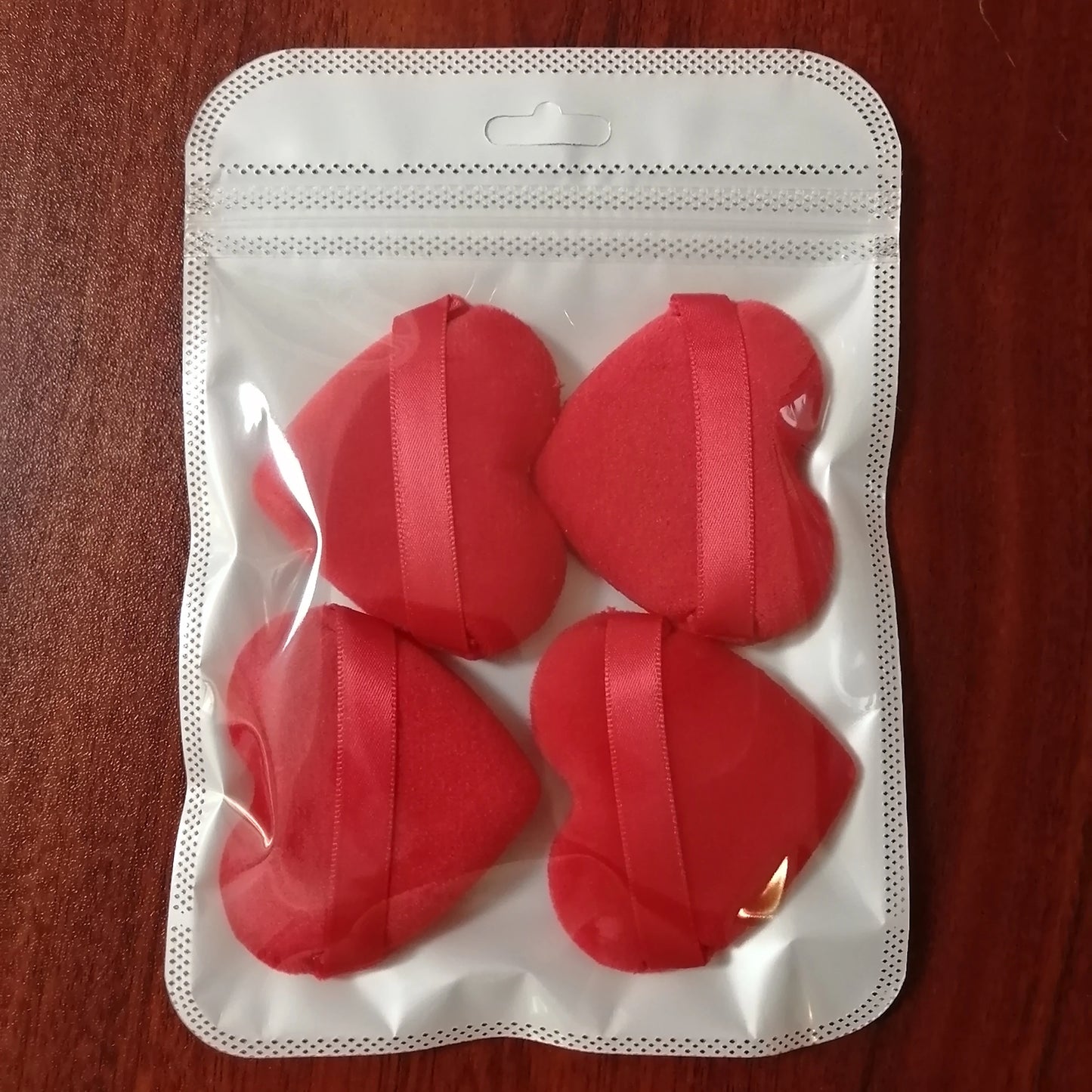 Zonyin Best Selling Super Soft Velvet Makeup Sponge Puff Small Large Heart Shape Velour Powder Puff for Women