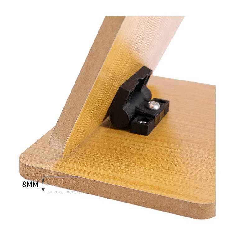Zonyin Square Shaped Standing Cosmetic Table Mirror Foldable Plastic Frame Desktop Makeup Mirror Single Sided Labeling Option