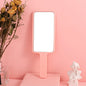 Zonyin Hot Selling Compact Travel Makeup Mirror Rectangle Small Handheld Cosmetic Mirror with Handle Pocket for Beauty