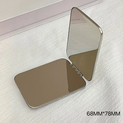 Zonyin New Heart Shape Irregular Design Metal Foldable Mirror Portable Double-sided Small Mirror Promotion Gift for Modern