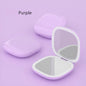 Zonyin Portable Rechargeable 10X Magnification Compact Makeup Mirror LED Lights Handheld Cosmetic Mirror for Travel
