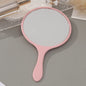 Zonyin New Arrival Large Size Round Handheld Makeup Mirror 16*27cm Plastic Travel Mirror  with Custom Logo for Hair Salon